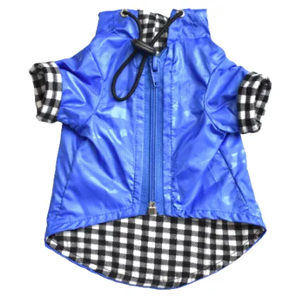 Abrigo impermeable azul