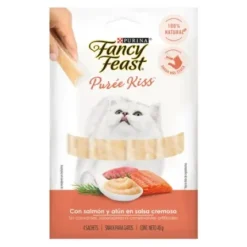Purina Fancy Feast Puree Kiss con Salmon y Atún